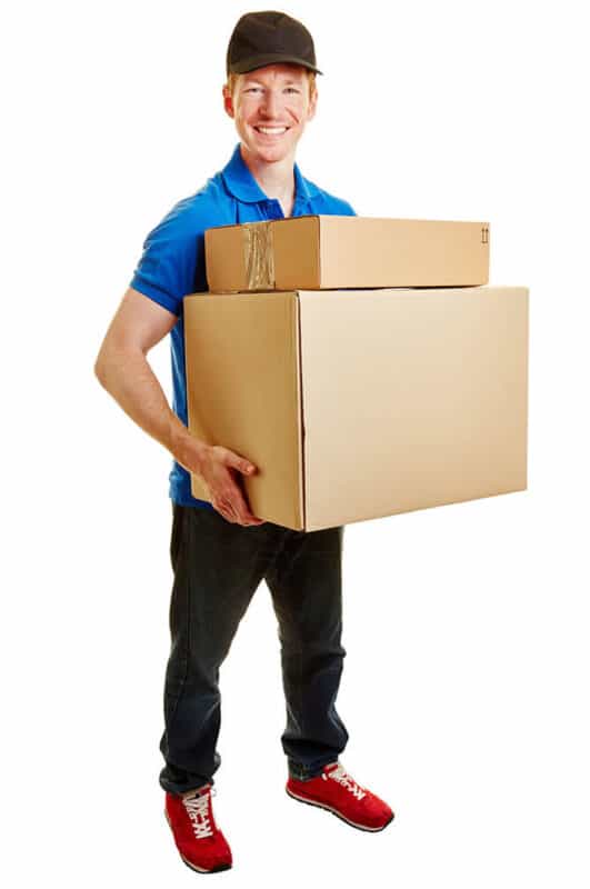 Delivery Man with boxes