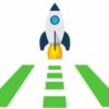 Getting Started Rocket with green highway