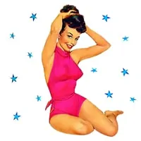 RETRO PIN-UP GIRL STICKERS
